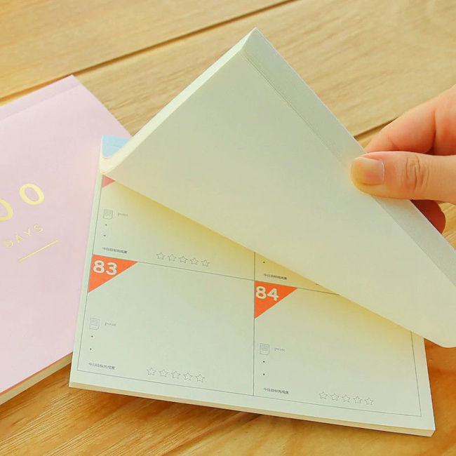 100 Days Planner Notepad