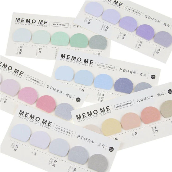 Round Shape Color Sticky Notes