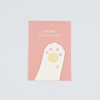 Post-its Pata de Gato - branco e rosa