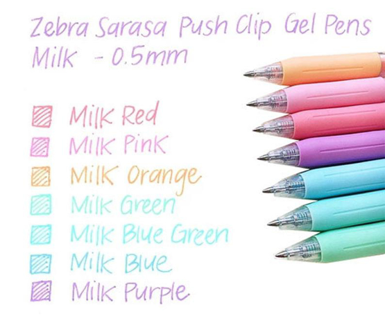 Zebra Sarasa Clip Gel Pen - 0.5mm - Milk