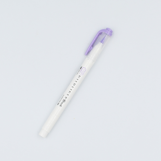 Zebra Fude Brush Pen mild violet Mildliner Brush 