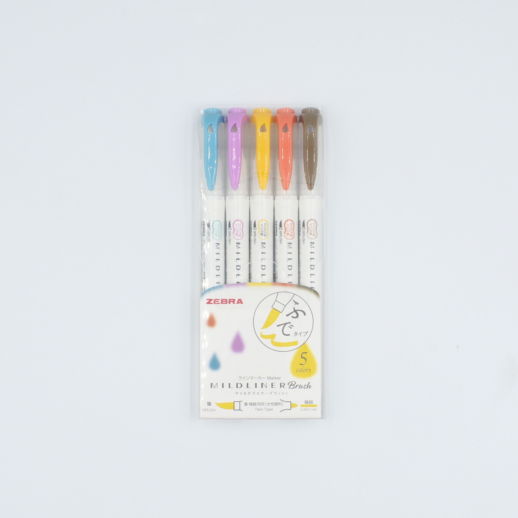 Papelaria Online - Zebra Mildliner Brush Pens - Warm set