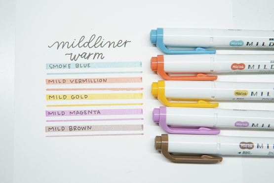 Zebra Mild Liner 5 colour set