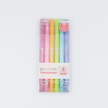 Tombow Play Color K Twin Tip Markers - 6 set