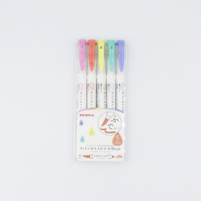 Zebra Mildliner Brush Pens - Conjunto Bright