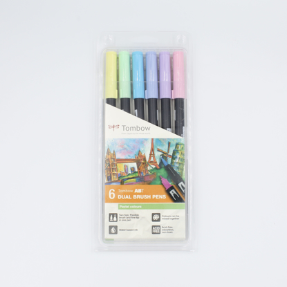 Brush Pens Tombow Dual - Conjunto 6 Pastel