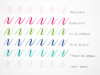 Pentel Fude Touch Sign Brush Pen - 5 set