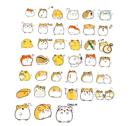 Kawaii Hamster Stickers