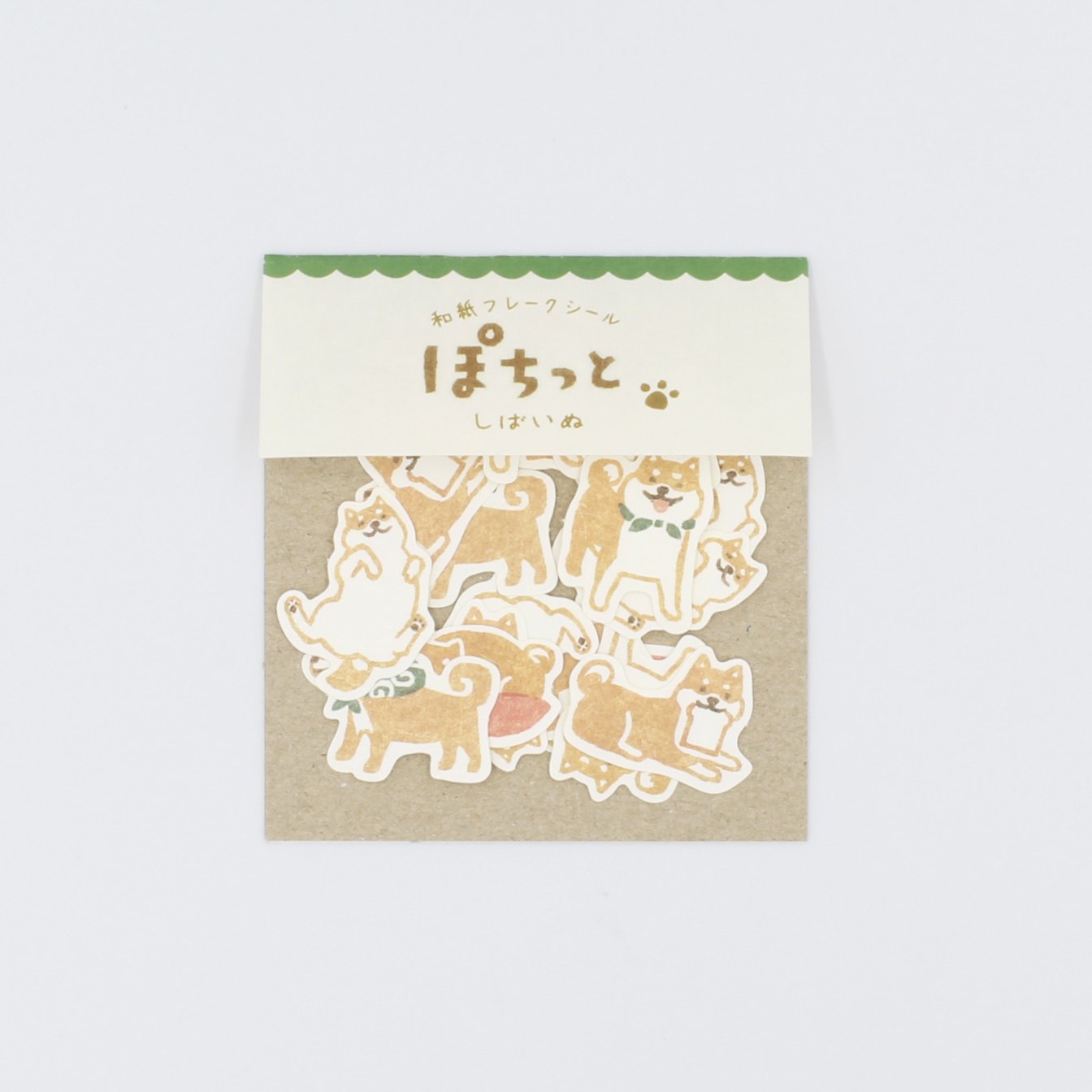 Japanese Paper Stickers - Shiba Inu