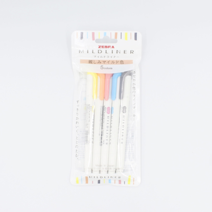Zebra Mildliner - Conjunto Laranja