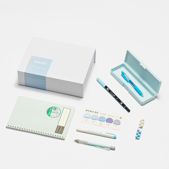 Stationery set - blue