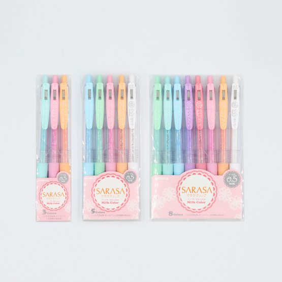 sarasa milk gel pen